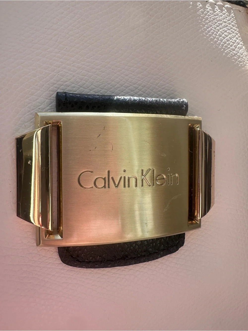 Calvin Klein white and black purse